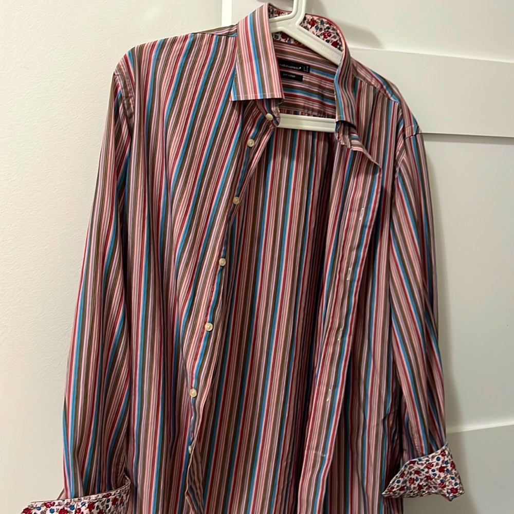 Long sleeve button up men’s Color full